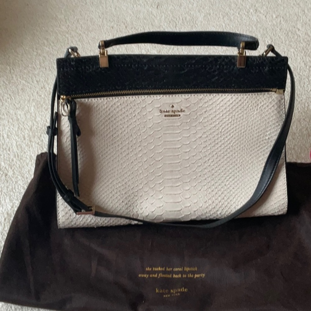 Black & Cream Kate Spade bag